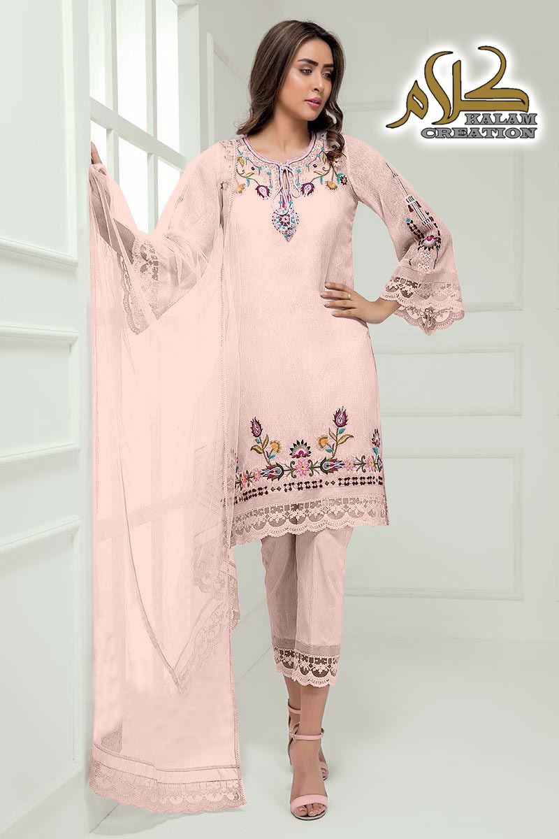Kalam 1101 Fancy Ethnic Wear Georgette Ready Made Collection